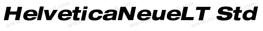 HelveticaNeueLT Std Med Extbold it字体转换